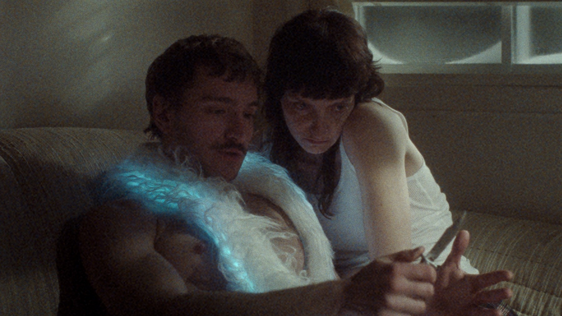 Grainy images, weary lives: a scene from "Nobody’s Violence".