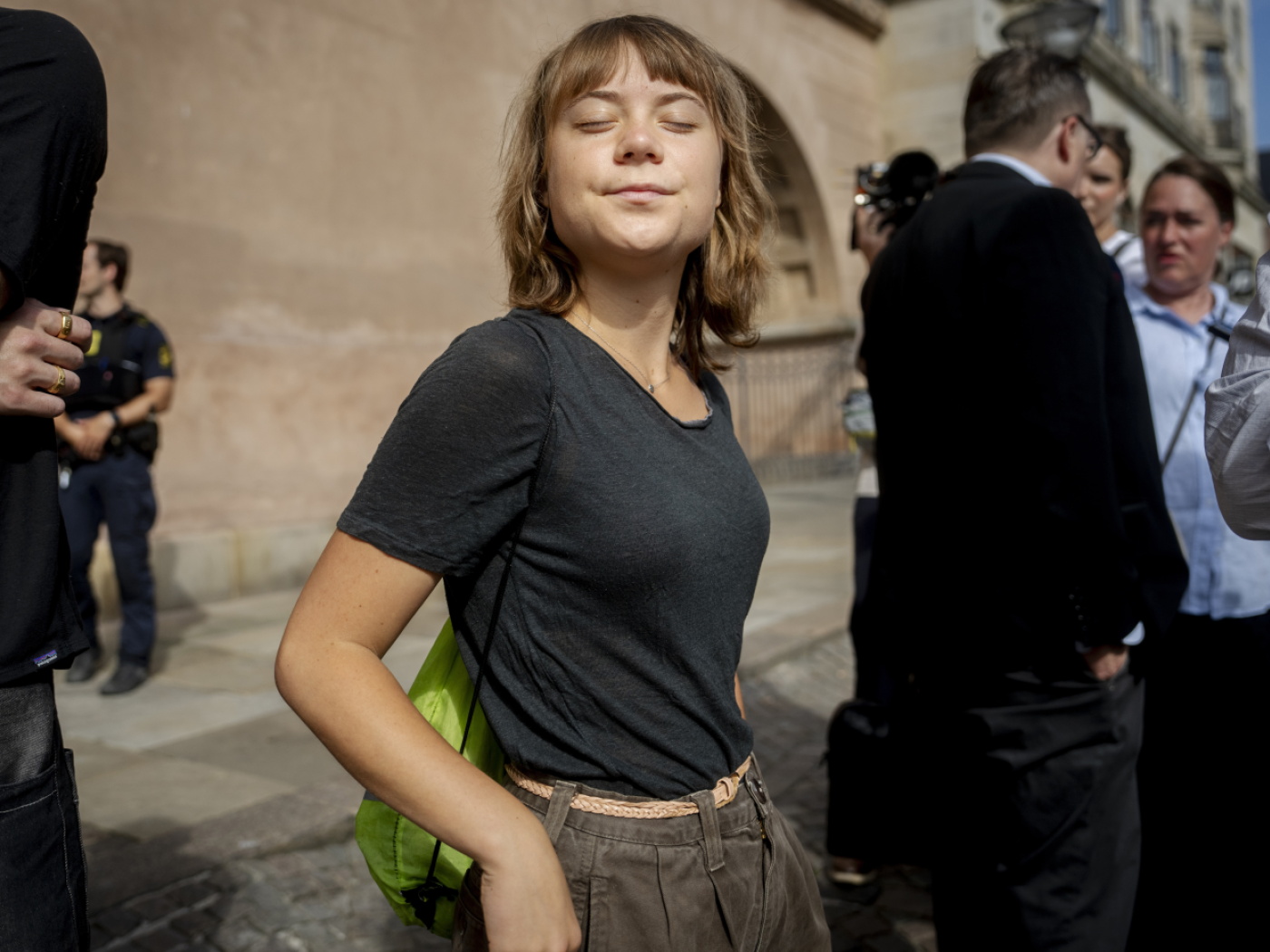 Greta Thunberg in Zürich, um über die Westsahara zu sprechen.
