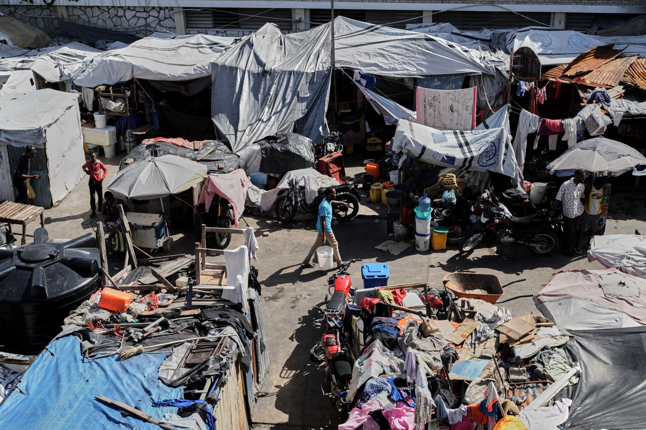 Un bidonville en Haïti
