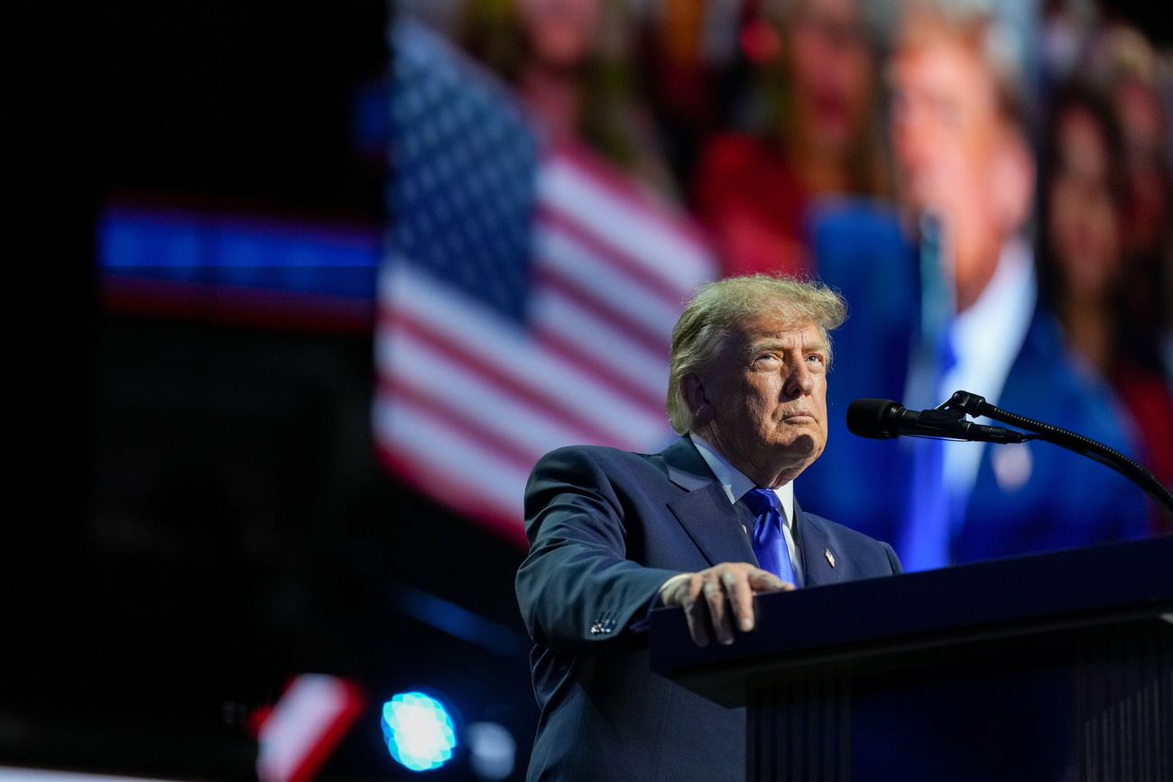 The most honest politician in the world? US President Donald Trump at the Midterm Republican National Convention in Dallas on September 9.