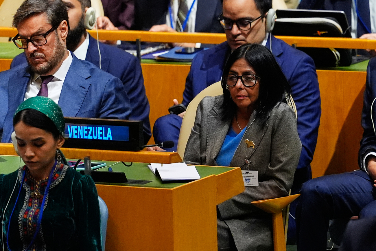 Delcy Rodríguez en la ONU