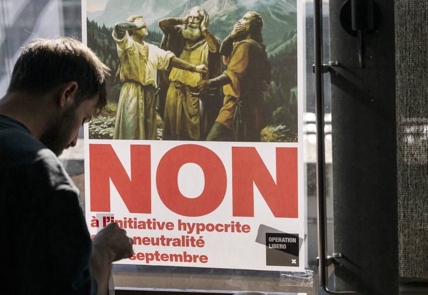 Das Nein hat sich durchgesetzt: Plakat zur Ernährungsinitiative am heutigen Abstimmungssonntag.