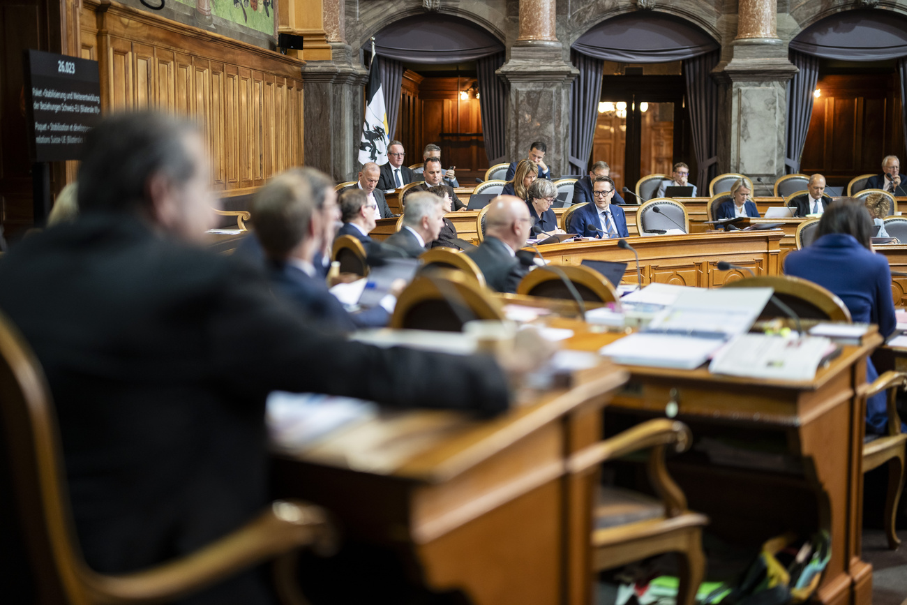 Dibattito nell'aula del Consiglio degli Stati