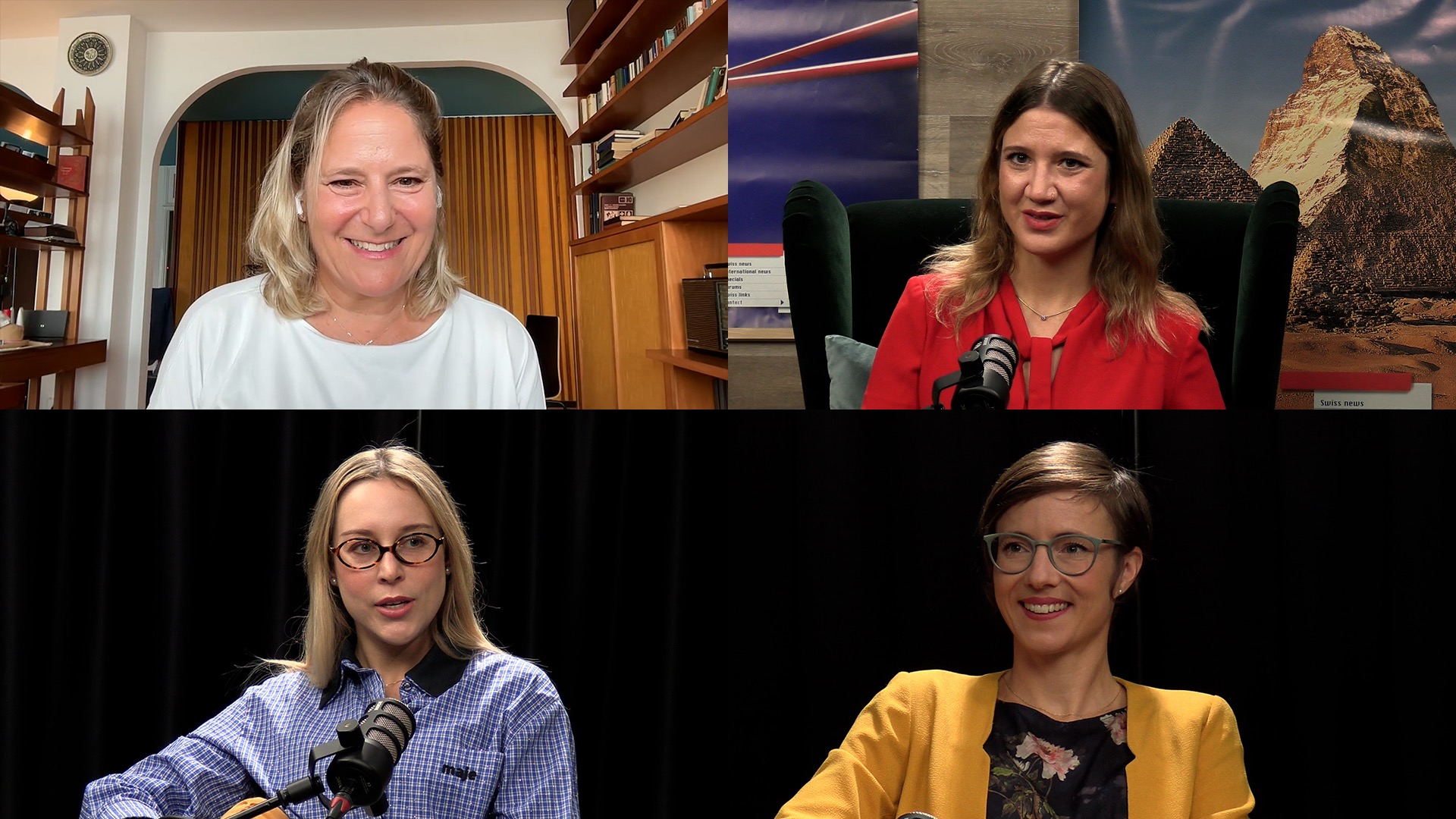 Camille Kündig, Claire Micallef und Expertinnen im Podcast Ade merci, Schweiz