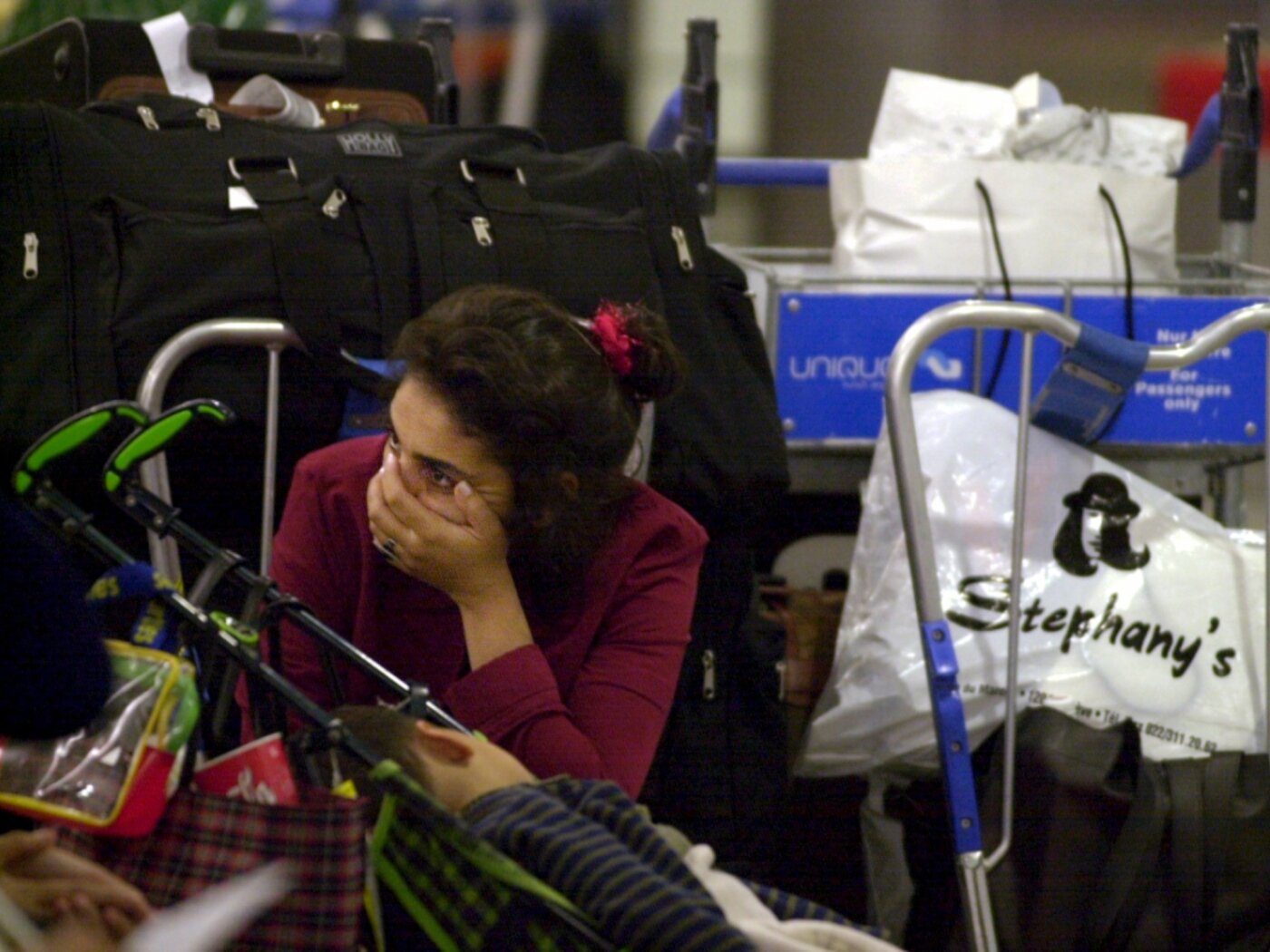 A public address announcement marked the end of Swissair