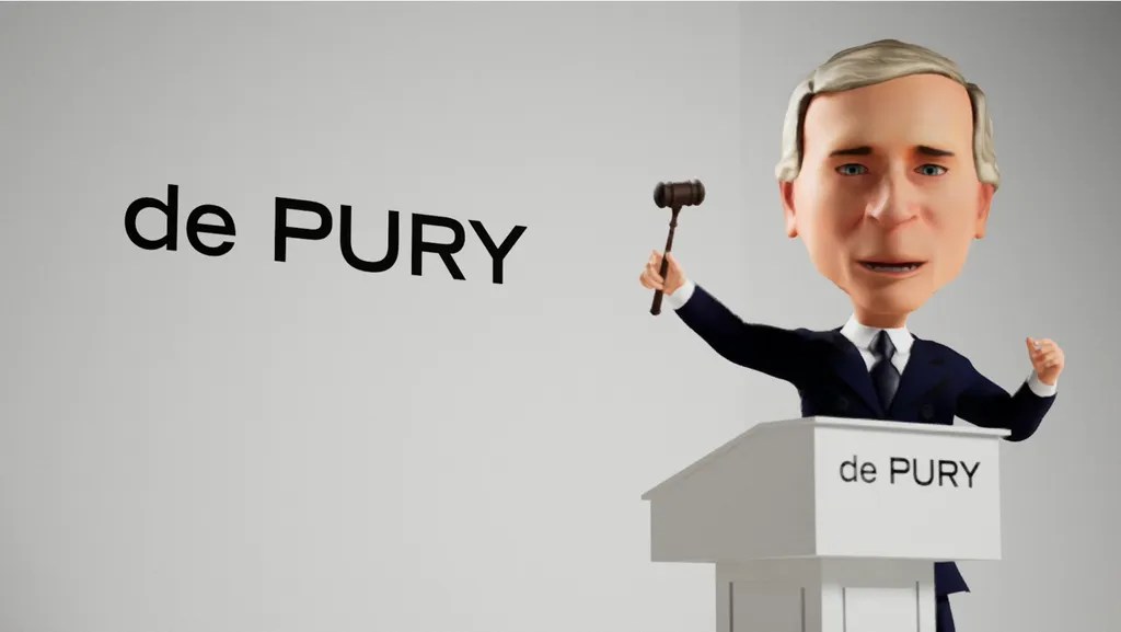 Linking artists and galleries directly to buyers, Simon de Pury created an online platform with an avatar of himself to conduct auctions.
