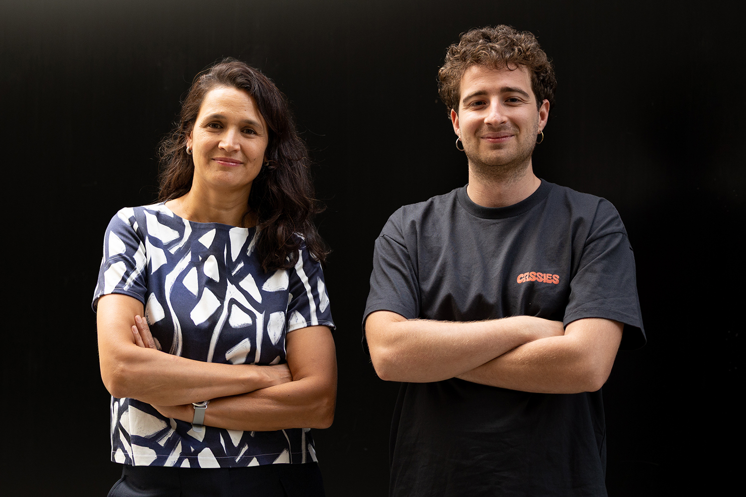 Lonneke van der Plas y Paolo Italiani
