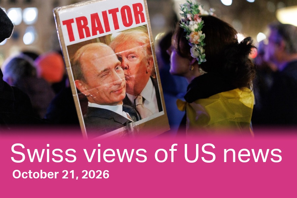 Poster of Putin and Trump
