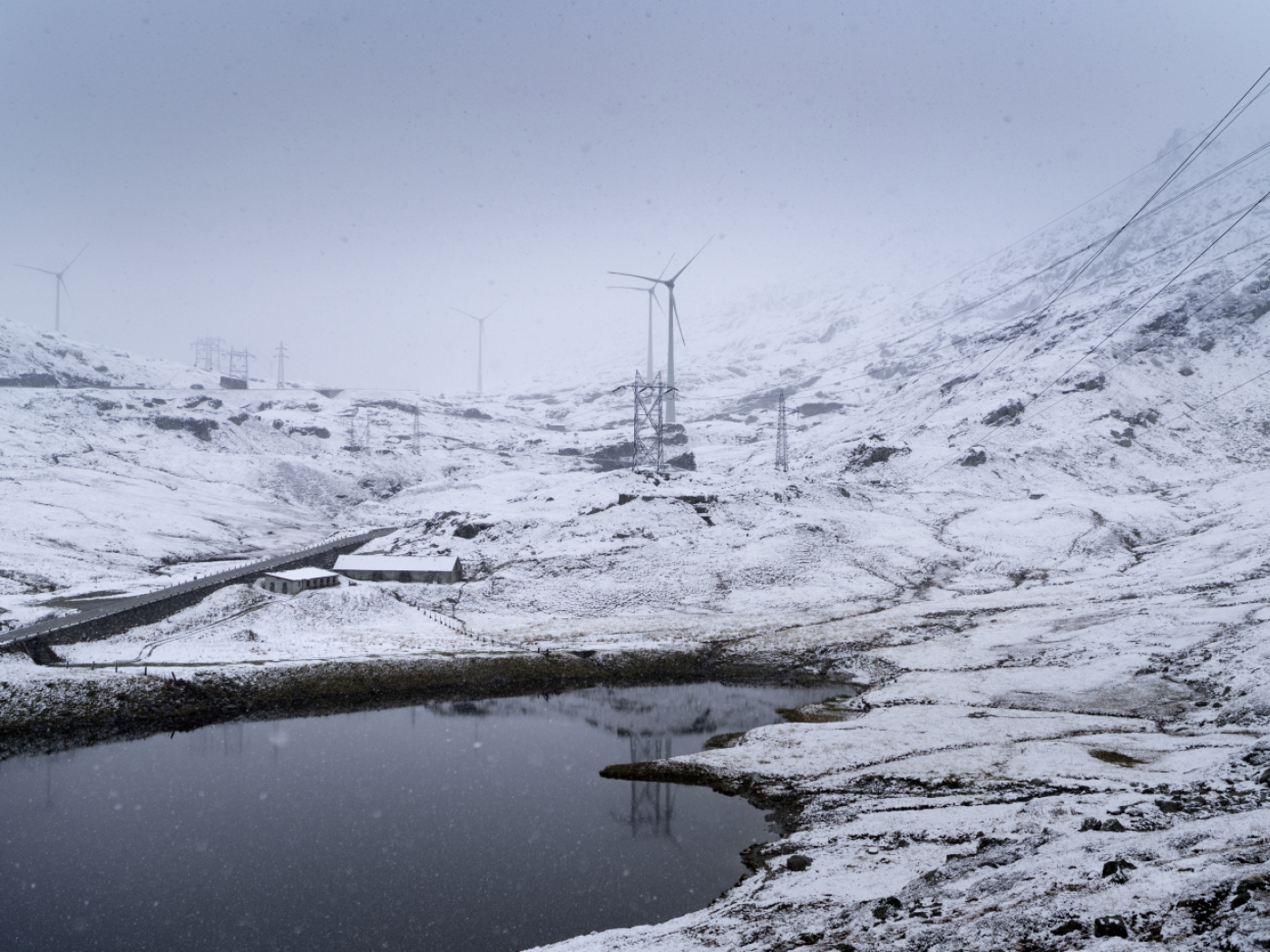 snow on the Gotthard Pass
