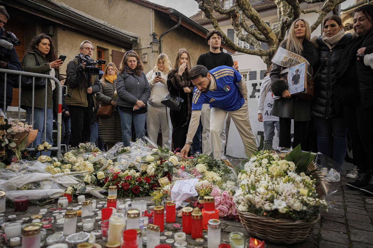 Crans-Montana mourners
