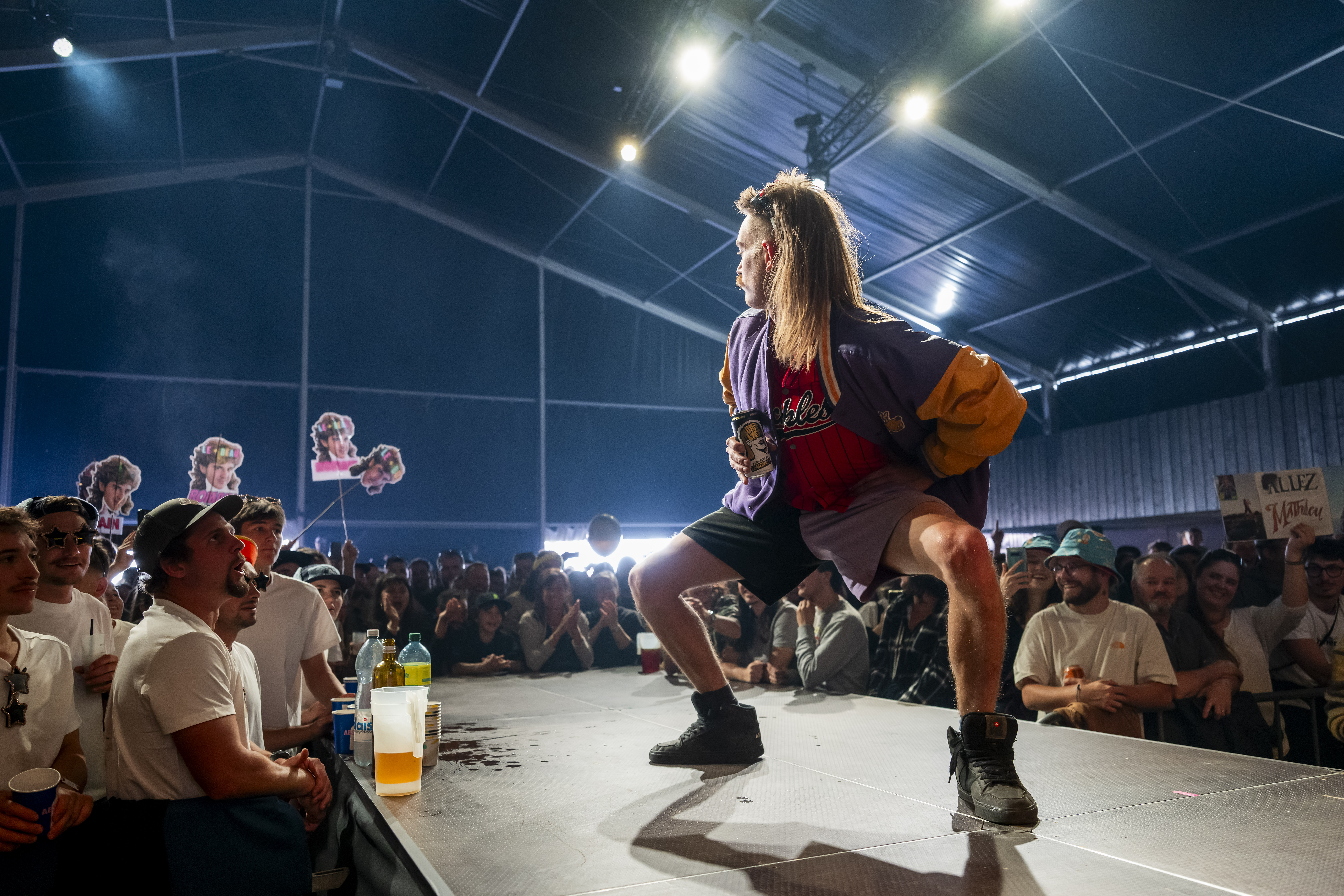 Persona su un palco