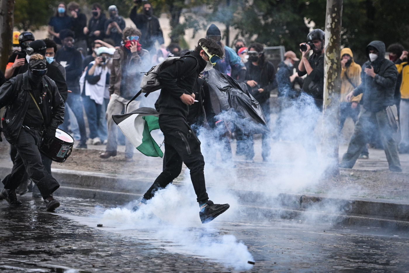 Demonstrant in Paris