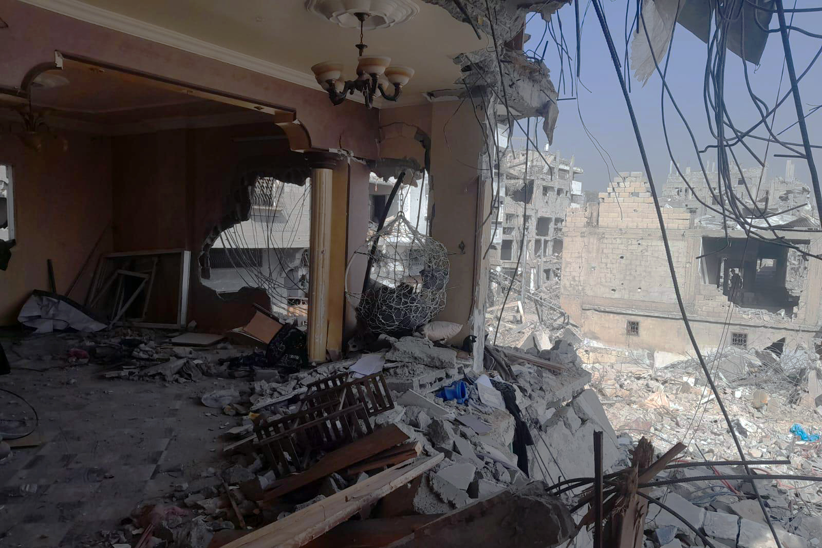 The home of Herzallah's friends Gaza