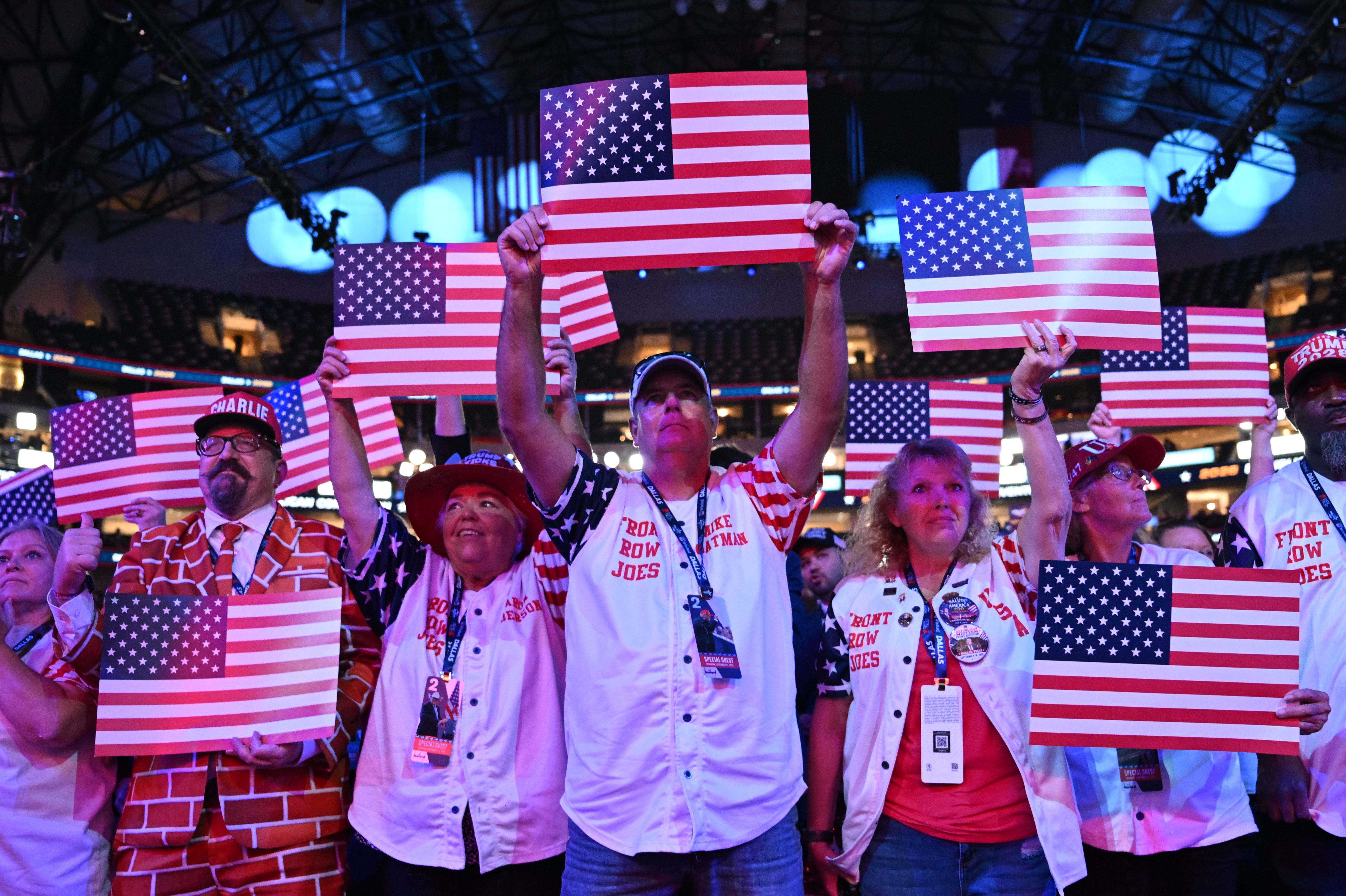 Voters at Republican rally