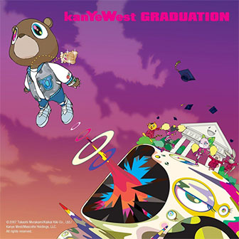 Kanye West's album 'Graduation' with cover art by Japanese artist Takashi Murakami.