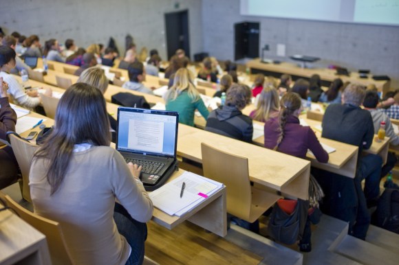 Students at the University of Fribourg