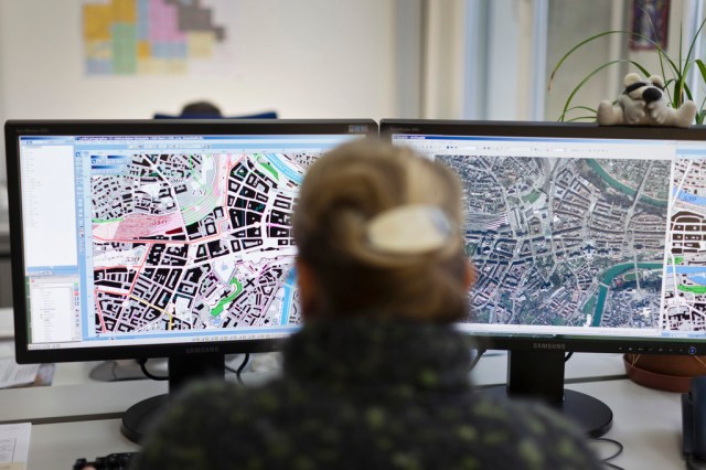 デジタル化された地図 パソコン修正