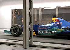 sauber wind tunnel