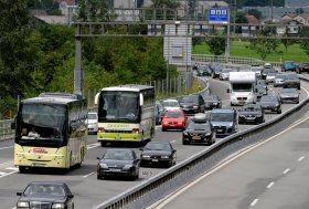 Cars on highway