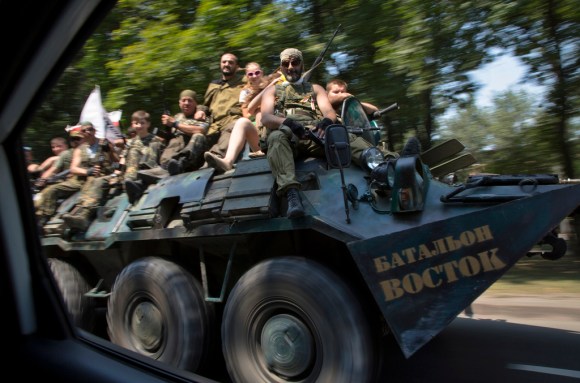Pro-Russian rebels in Donetsk