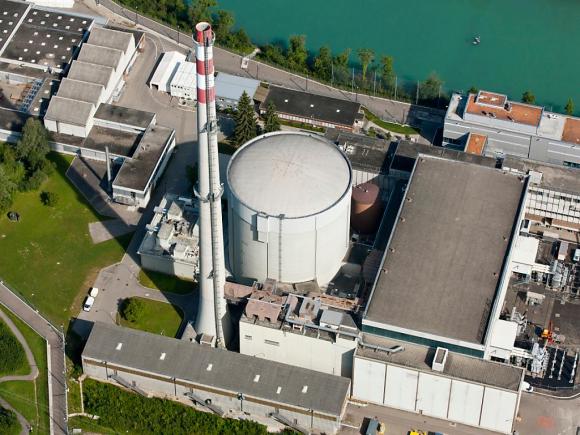 صورة جوية لمحطة موهليبرغ للطاقة النووية