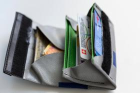 An open wallet