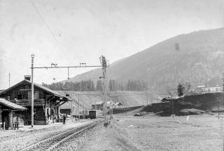 Stazione di Frauenkirch a Davos (Grigioni), 1945