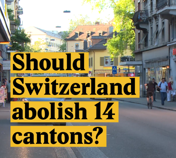 A cover image for a Nouvo video on Swiss cantons.