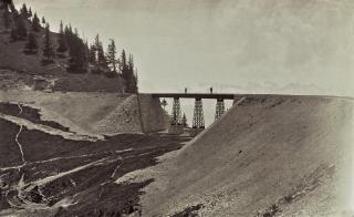 A new bridge for the Rigi-Scheidegg railway, 1876.