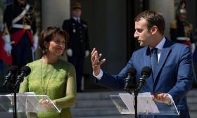 Doris Leuthard a rencontré le président Emmanuel Macron.