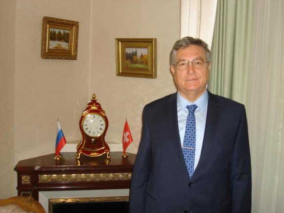 Чрезвычайный и полномочный Посол России в Швейцарии Сергей Гармонин.