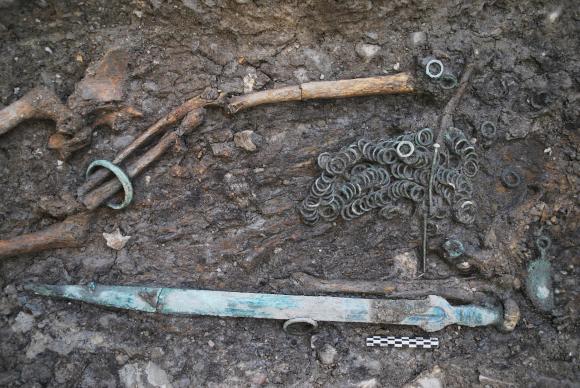 ヴァレー州の工事現場から見つかった青銅器時代の遺物