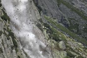 stones falling