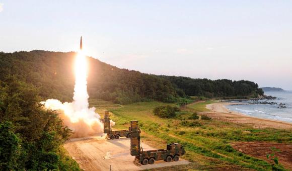 South Korea tests a missile