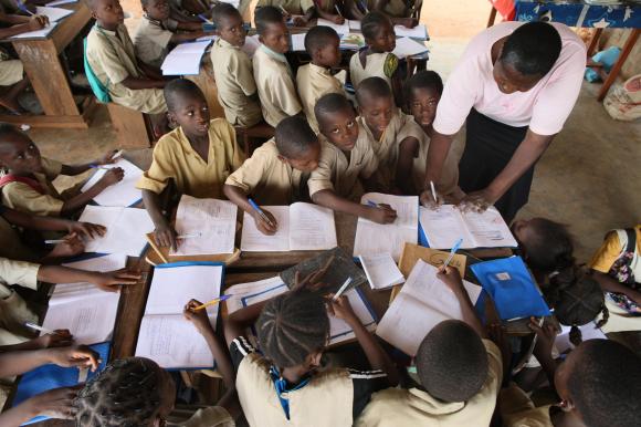 Escuela primaria en Benín.