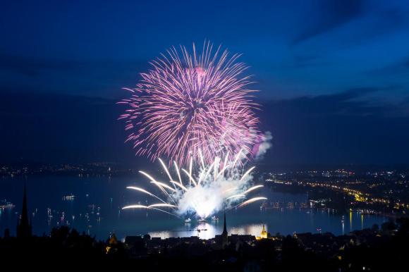 Fireworks over Zug
