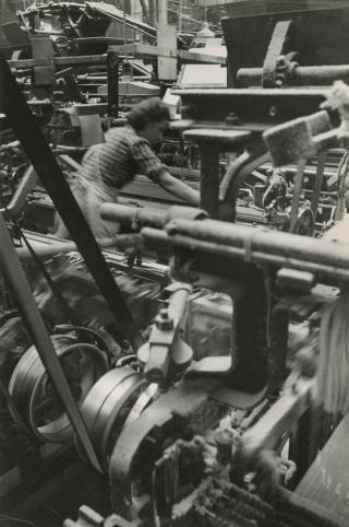 Fábrica de tejidos, Glattfelden, década de 1940.