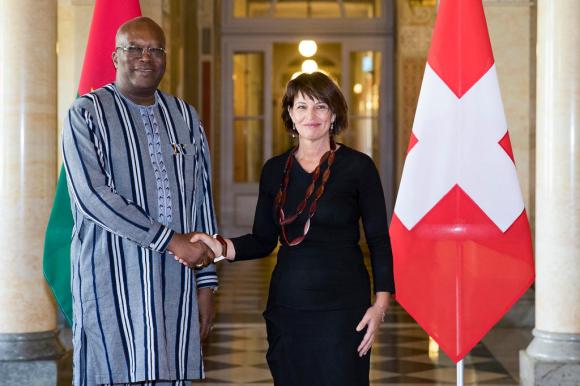 swiss and burkinabe presidents