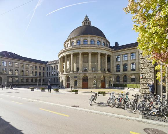 Cupla and main building of the Swiss Federal Institute of Technology, ETH, in Zurich