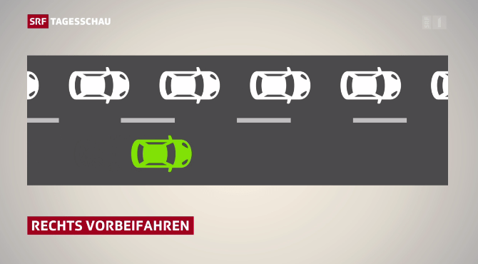 Erstaunlich Autobahn Rechts Vorbeifahren Bild
