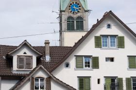 Campanario de la iglesia reformada de Wädenswill