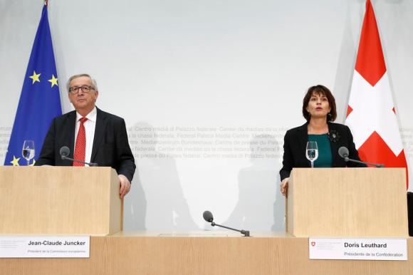 Leuthard with Juncker