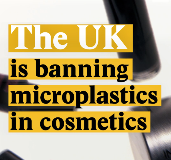 A cover image for a Nouvo video about a UK ban on microplatics and what s the situation in Switzerland.