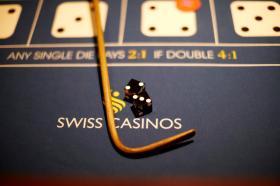 Dice on a Rocket 7 table at the Zurich casino