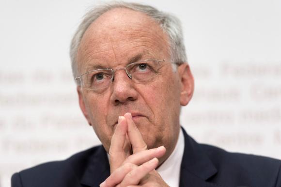 Minister Schneider Amman looking thoughtful