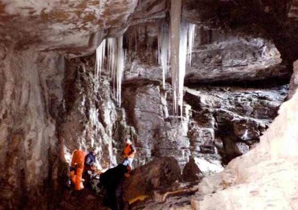 A subterranean cave