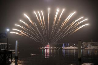 Fireworks in Luzern Fasnacht