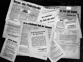 وثائق تتعلق بالإضراب العام الذي شهدته سويسرا سنة 1918