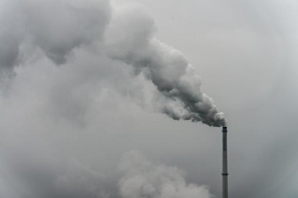 A picture of a smoking chimney
