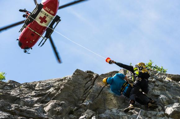 mountain rescue exercise